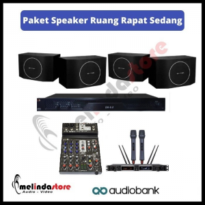 Paket Sound System Ruang Rapat Speaker Audiobank AKS200 | 4 Speaker